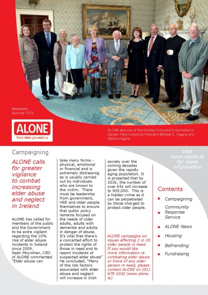 2013 ALONE Summer ALONE Newsletter