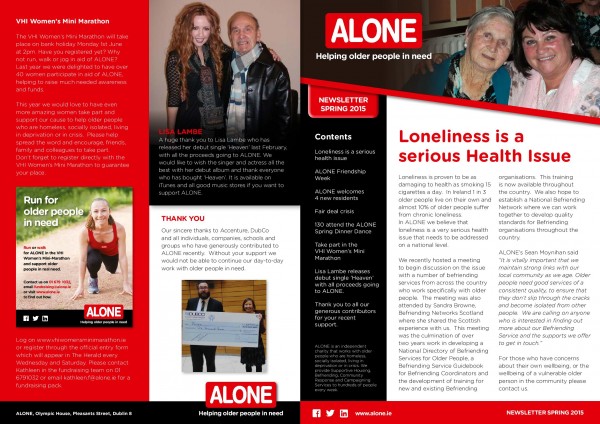2015 ALONE Spring Newsletter