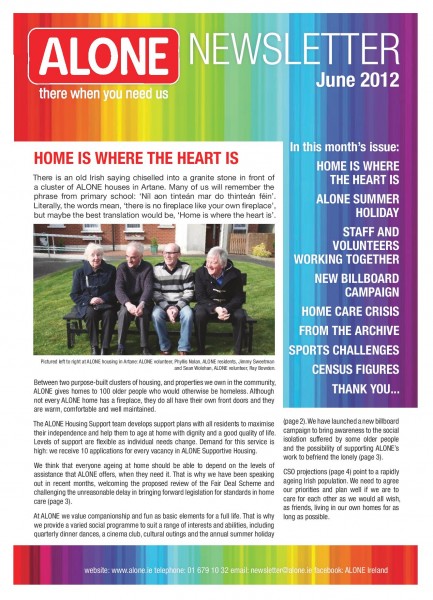 2012 ALONE Summer Newsletter