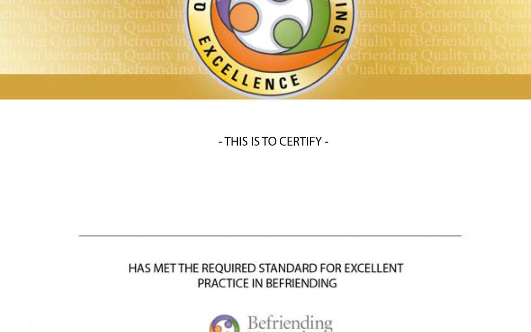 Quality in Befriending Certificate