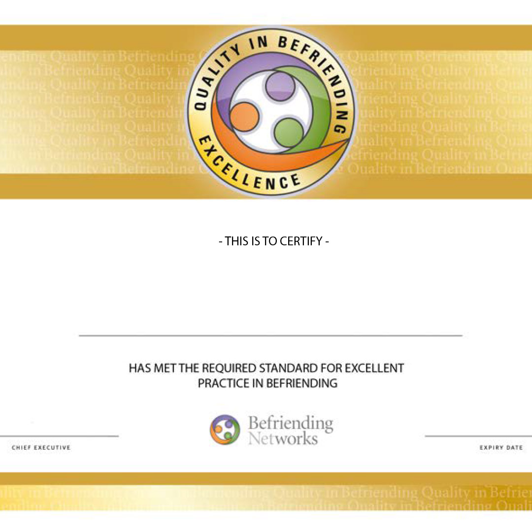 Quality in Befriending Certificate