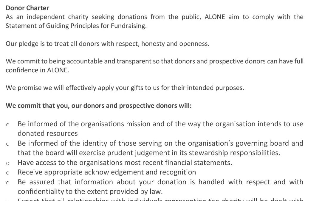 Donor Charter