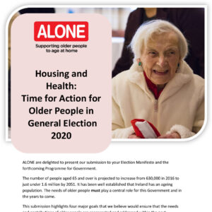 Housing and Health: Time for Action for Older People in General Election 2020