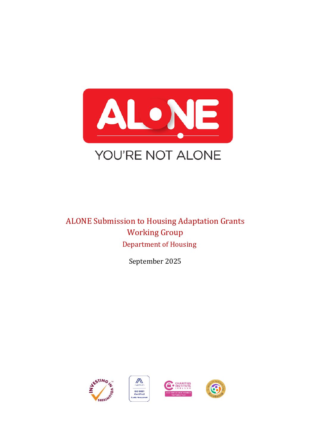 25.09.09_ALONE_Submission_HAGs_Working_Group_Final document cover