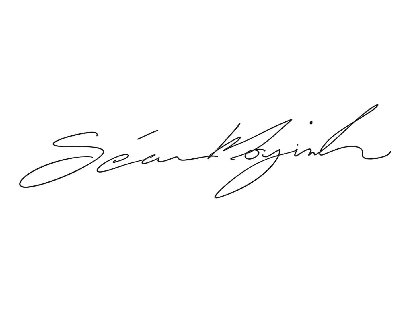 Sean Moynihan signature