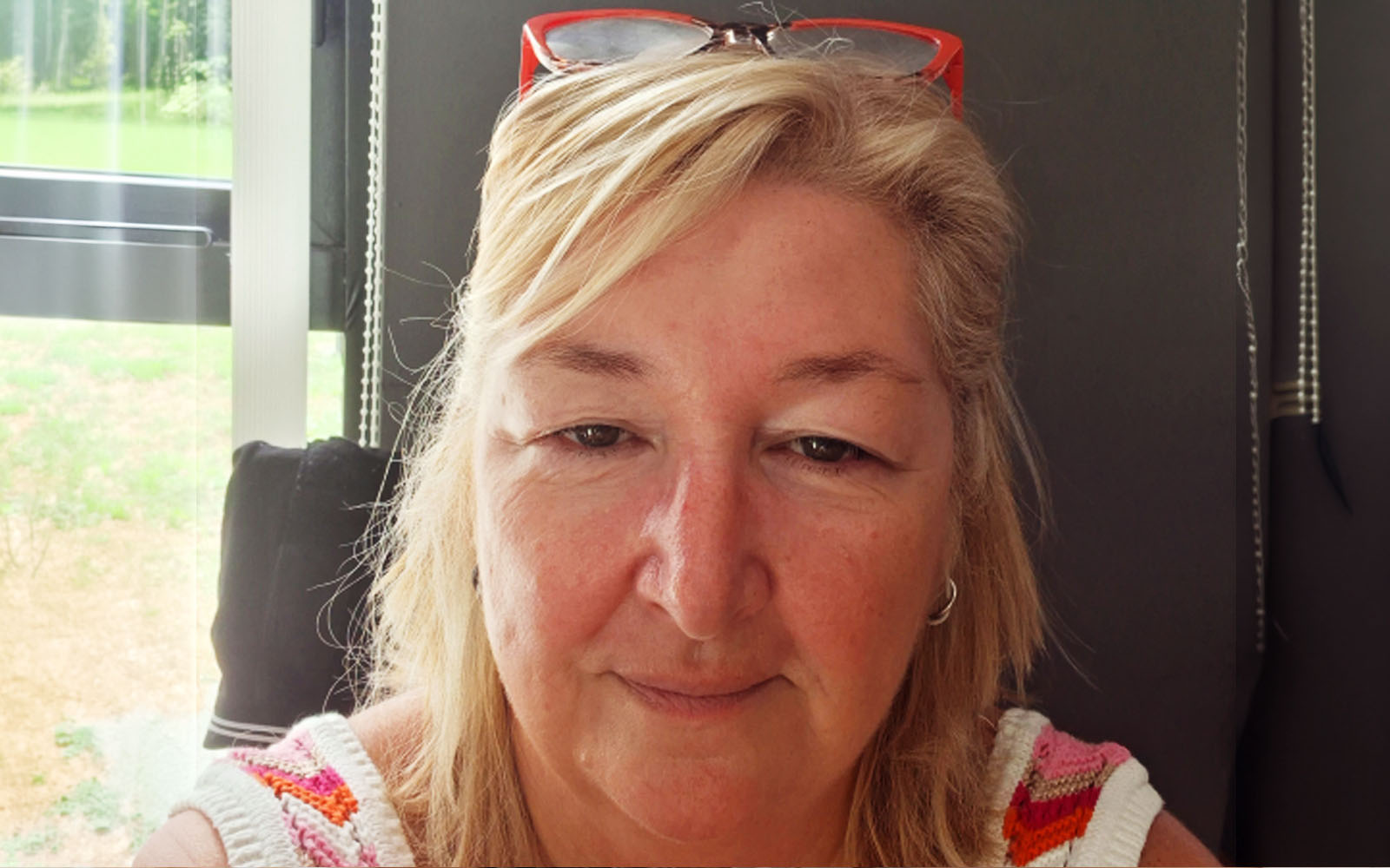 Sharon Keeley working in the community