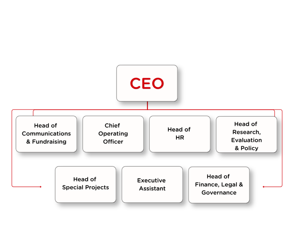 Organisation Chart ALONE organisation chart