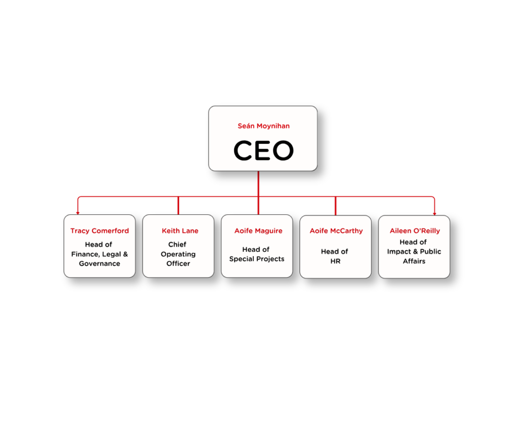 ALONE org chart ALONE organisation chart of departments of